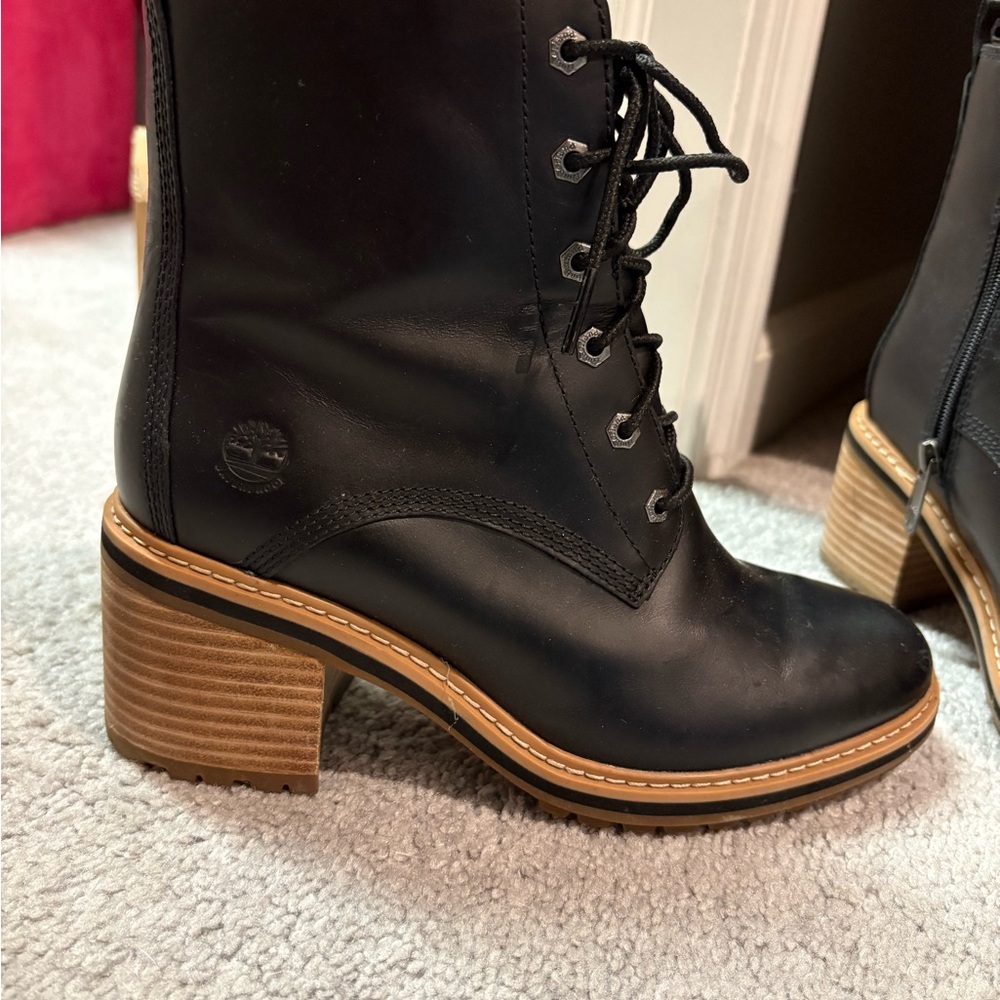 Timberland Women's Black Lace-Up Boots